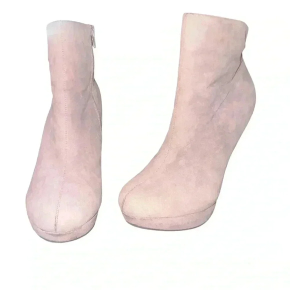 Top Moda Suede High Heel Ankle Boots - Picture 5 of 7